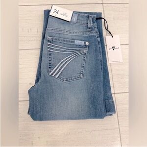 7 For All Mankind Light Blue Flare Jeans